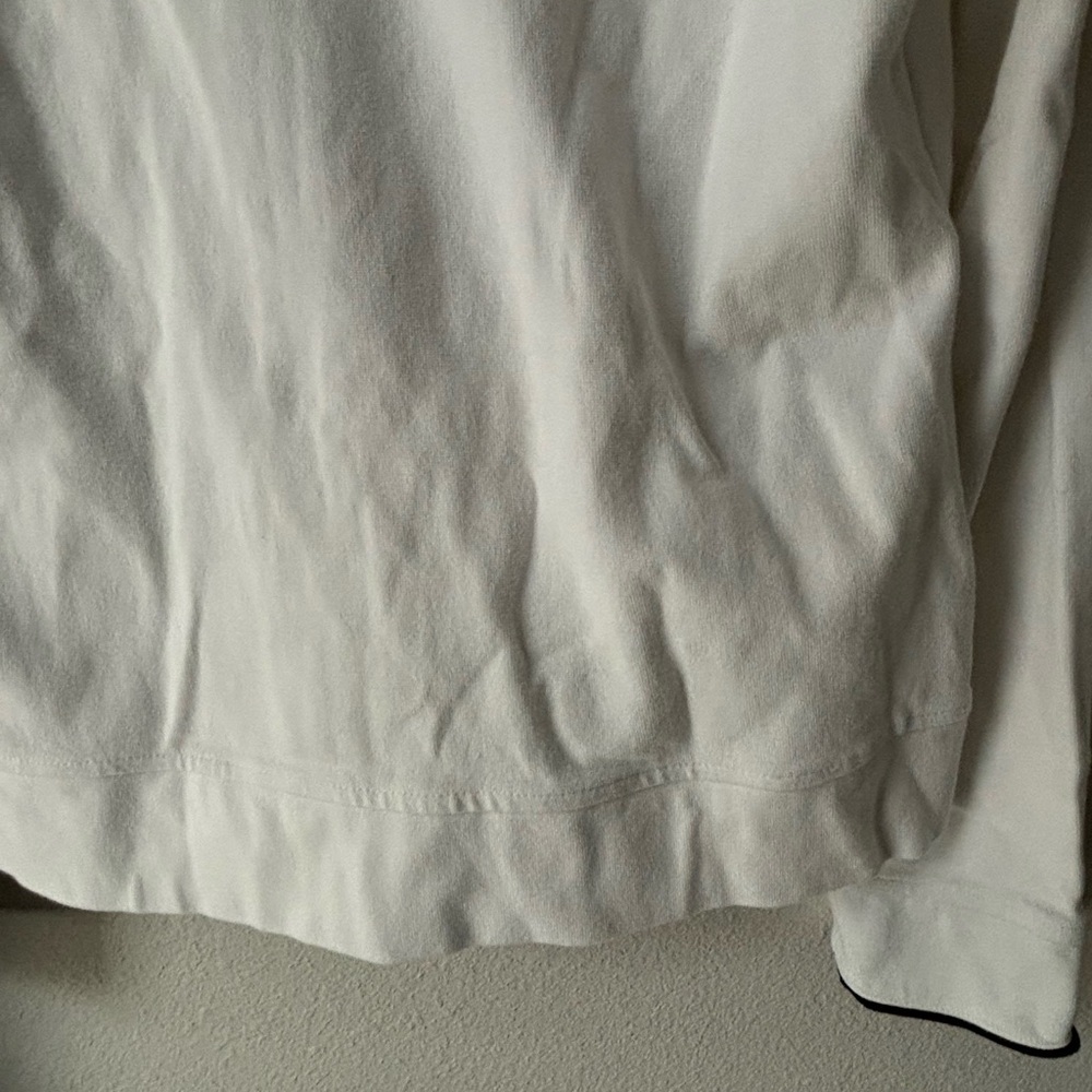 Jones New York Cream Hoodie with Black Accents - Picture 7 of 7